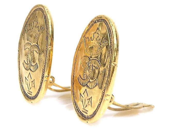 Orecchini a clip in metallo dorato Chanel D'oro - vista 3