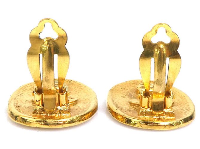 Orecchini a clip in metallo dorato Chanel D'oro - vista 5