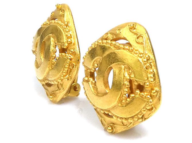 Chanel Clip-Ohrringe in Gold Golden - Ansicht 3