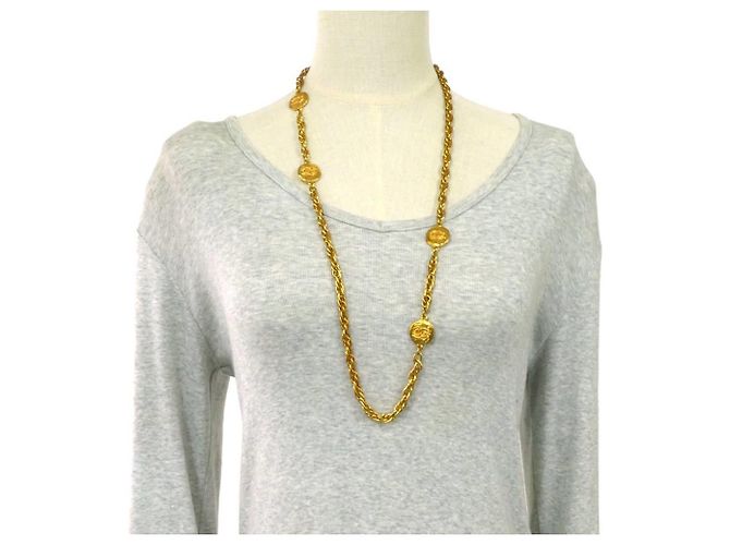 Chanel Goldkette mit Coco-Logo Golden - Ansicht 10
