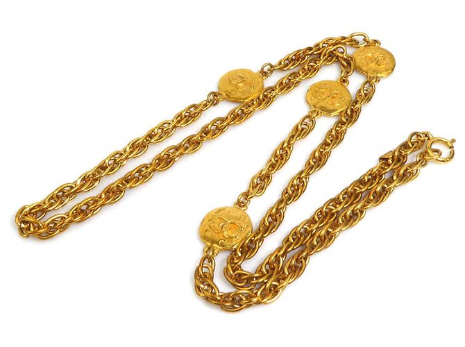 Chanel Goldkette mit Coco-Logo Golden - Ansicht 9
