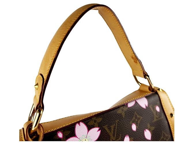 Borsa Louis Vuitton Monogram Cherry Blossom Sac Retro PM Marrone Monogramma - vista 10