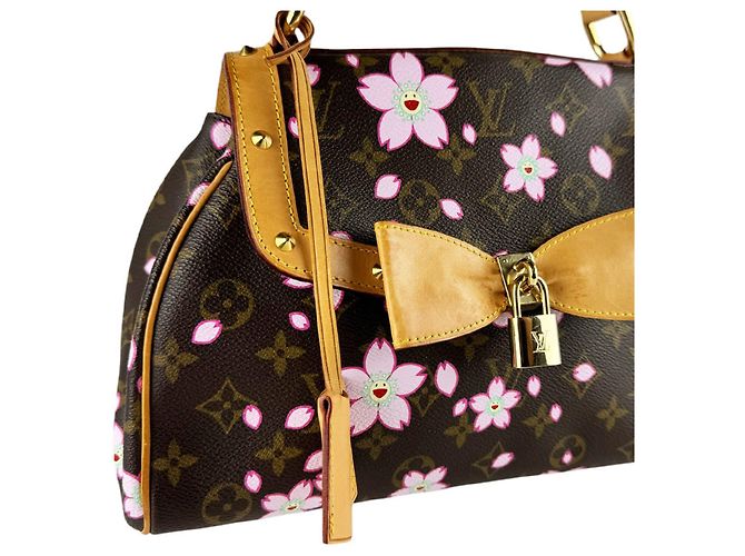 Borsa Louis Vuitton Monogram Cherry Blossom Sac Retro PM Marrone Monogramma - vista 12