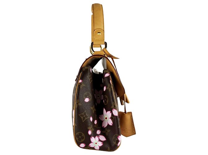 Borsa Louis Vuitton Monogram Cherry Blossom Sac Retro PM Marrone Monogramma - vista 2