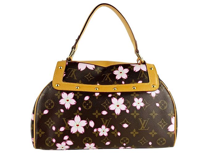Borsa Louis Vuitton Monogram Cherry Blossom Sac Retro PM Marrone Monogramma - vista 3
