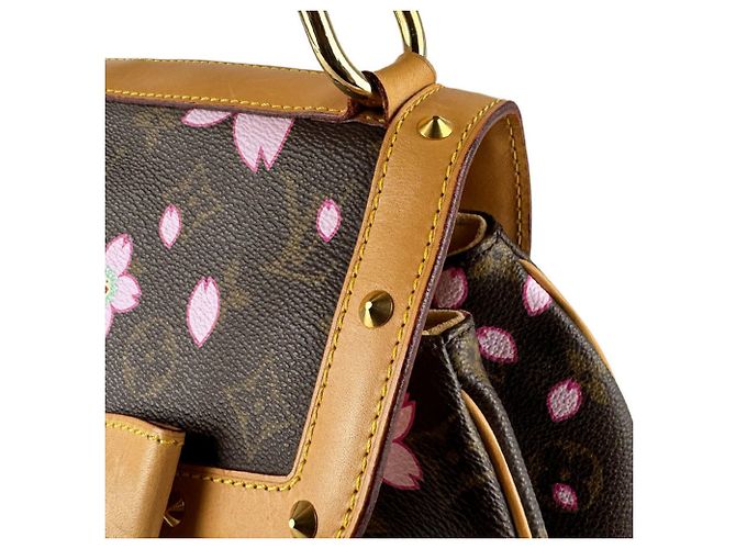 Borsa Louis Vuitton Monogram Cherry Blossom Sac Retro PM Marrone Monogramma - vista 6