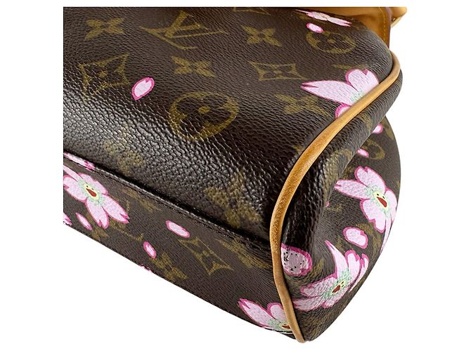 Borsa Louis Vuitton Monogram Cherry Blossom Sac Retro PM Marrone Monogramma - vista 8