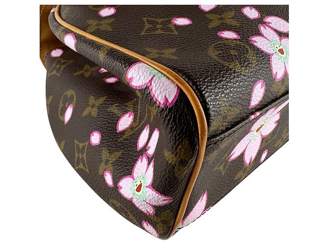 Borsa Louis Vuitton Monogram Cherry Blossom Sac Retro PM Marrone Monogramma - vista 9