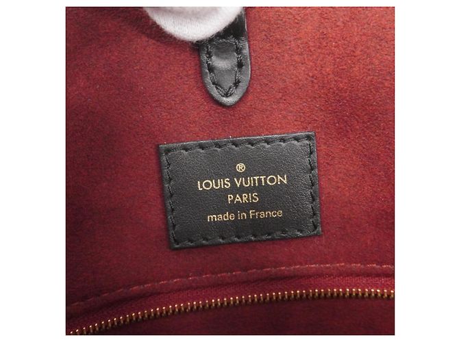 Borsa Tote Louis Vuitton Monogram Empreinte Bicolor OnTheGo MM Nero Beige - vista 5
