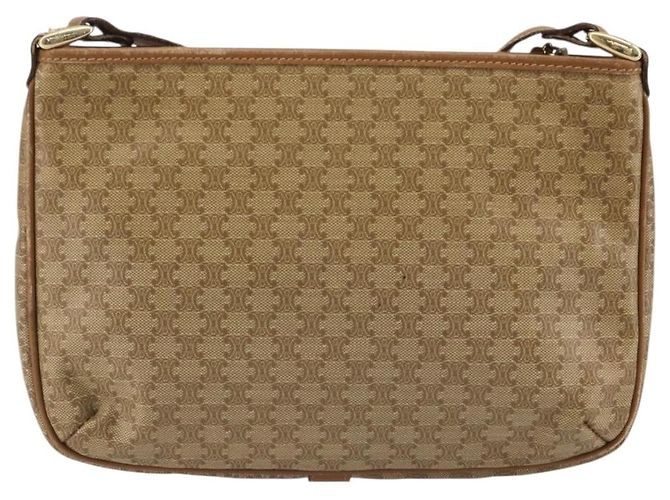 Céline Celine Vintage Macadam Tela Piccola Beige - vista 2
