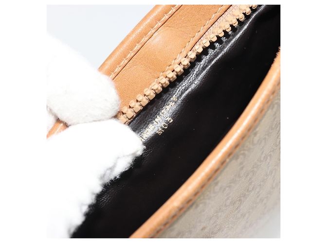 Céline Celine Vintage Macadam Tela Piccola Beige - vista 7