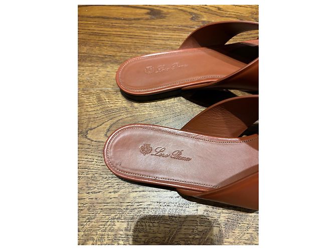 Sandali Vera in pelle Loro Piana 40,5 Marrone - vista 5
