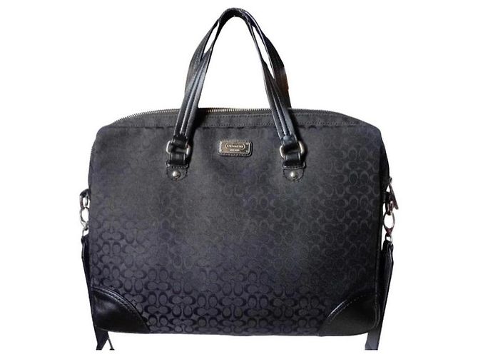 Coach Signature Monogram Laptop-Tasche Schwarz - Ansicht 3