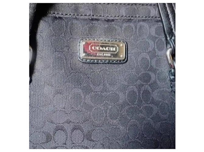 Coach Signature Monogram Laptop-Tasche Schwarz - Ansicht 4