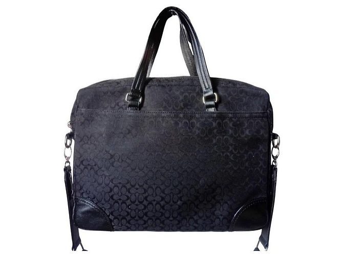 Coach Signature Monogram Laptop-Tasche Schwarz - Ansicht 5