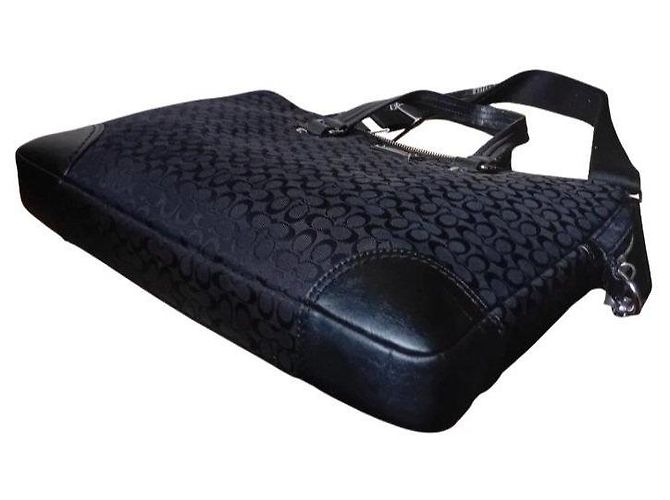 Coach Signature Monogram Laptop-Tasche Schwarz - Ansicht 7