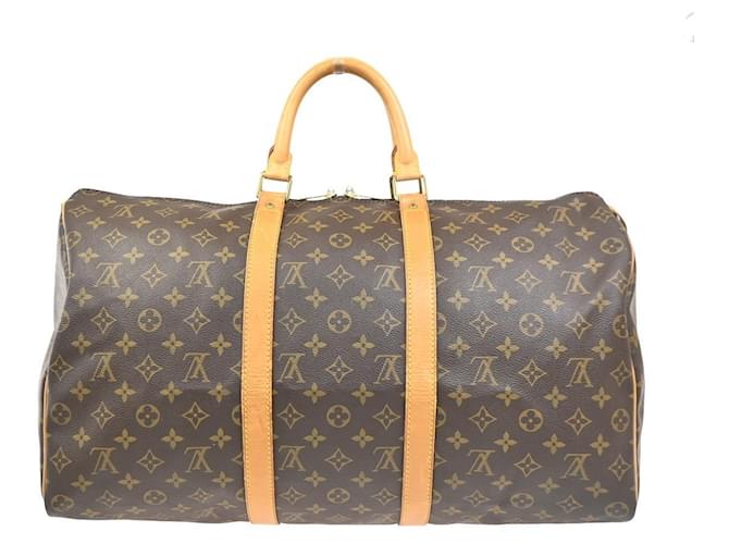 Louis Vuitton Keepall Monogram Canvas 50 Marrone - vista 2