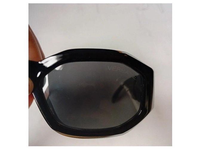Versace Medusa Biggie Occhiali da Sole Nero D'oro - vista 10