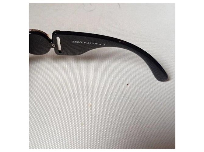 Versace Medusa Biggie Occhiali da Sole Nero D'oro - vista 8