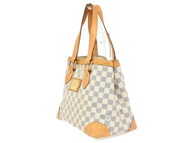 Louis Vuitton Hampstead Damier Ebene PM Bianco - vista 3