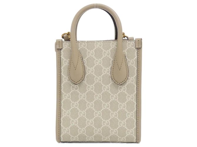 Gucci 671623 UULBT Borsa Bianco Beige - vista 2