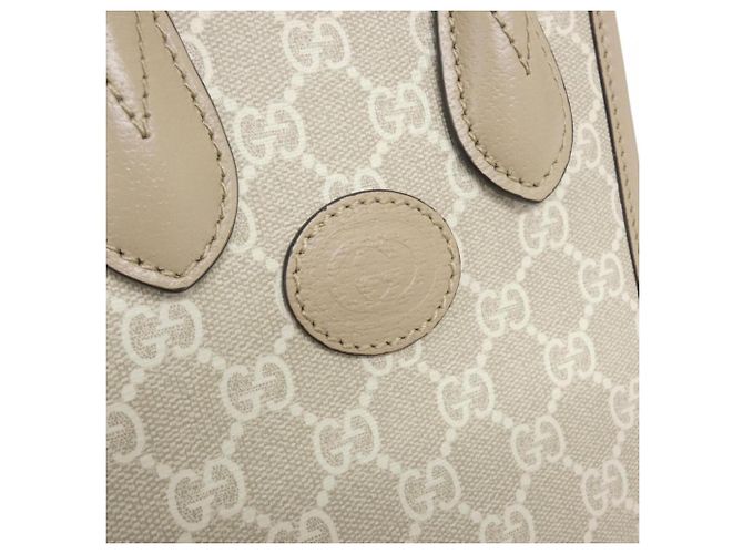 Gucci 671623 UULBT Borsa Bianco Beige - vista 4