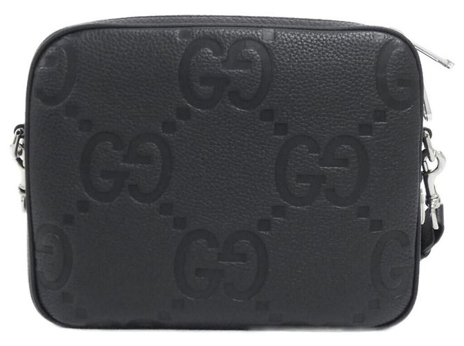 Borsa a tracolla in pelle GG nera Gucci Nero - vista 2