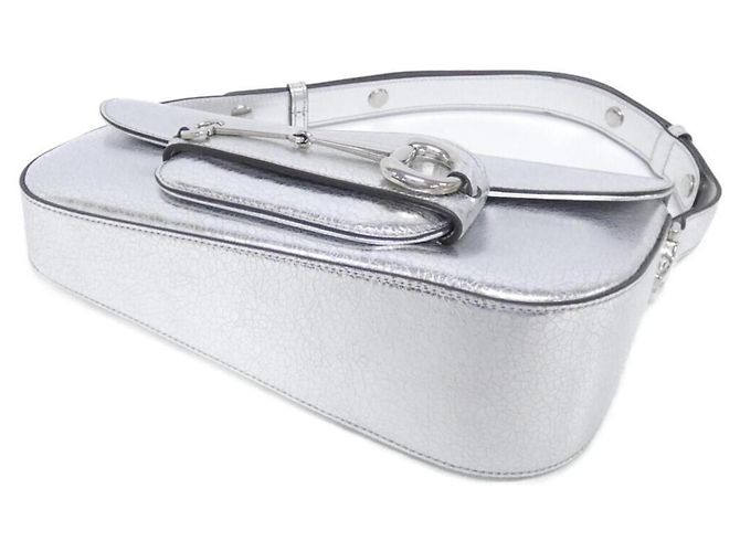 Borsa a tracolla Gucci HORSEBIT 1955 Argento - vista 3