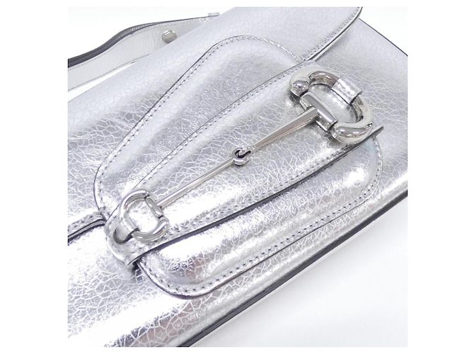 Borsa a tracolla Gucci HORSEBIT 1955 Argento - vista 5