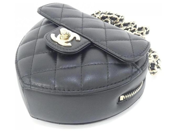 Borsa a tracolla Chanel AP2784 in pelle nera Nero - vista 3