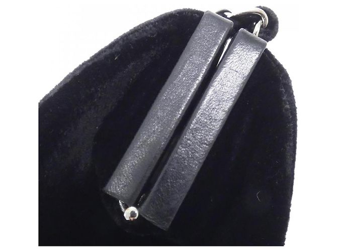 Borsa a tracolla Chanel in velluto nero - vista 4