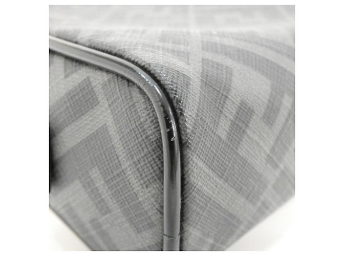 Fendi 7N0116 AGLR Pouch Schwarz Beschichtetes Canvas - Ansicht 2