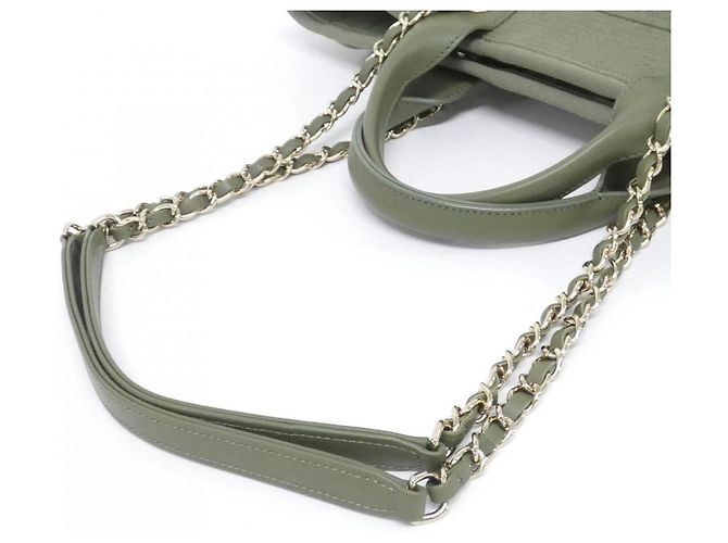 Chanel Deauville Line Handbag AS3257 Green - view 5