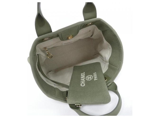 Chanel Deauville Line Handbag AS3257 Green - view 6
