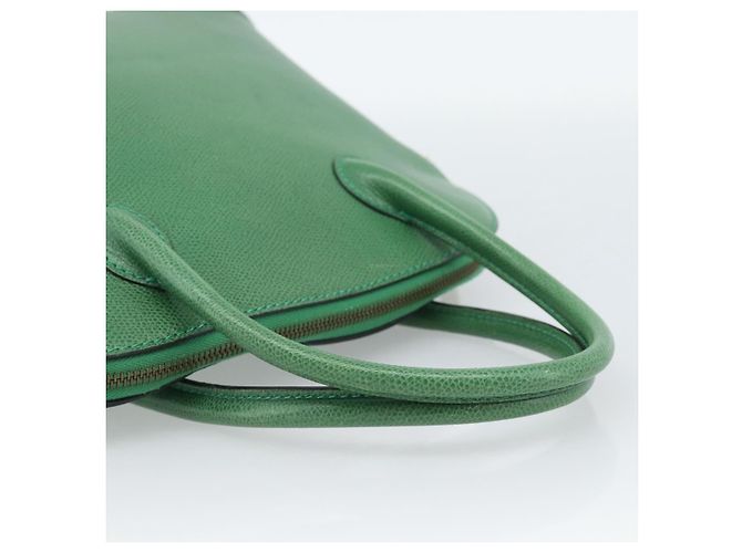 Céline Celine Vintage Convertible Bowler in pelle Medium Verde - vista 5