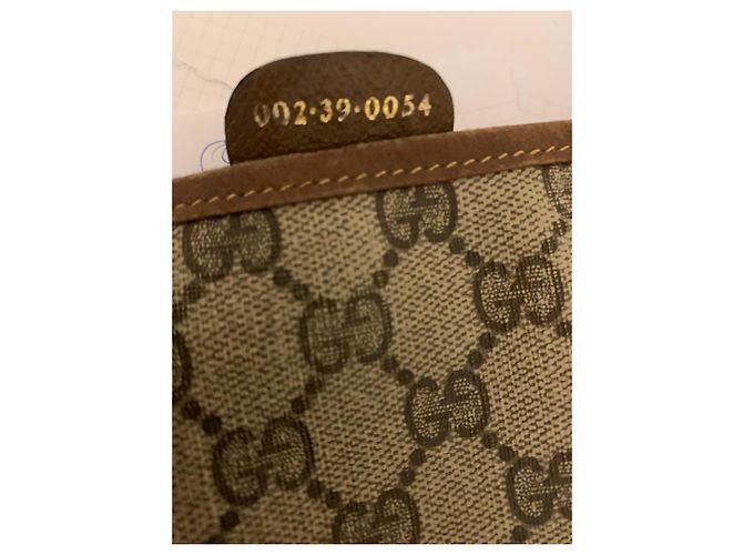 Borsa Tote Gucci GG Supreme Marrone Rosso Beige Verde - vista 6