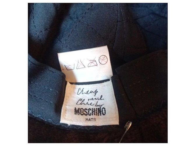 Moschino Cheap and Chic Kunstpelz Fedora Hut Braun - Ansicht 5