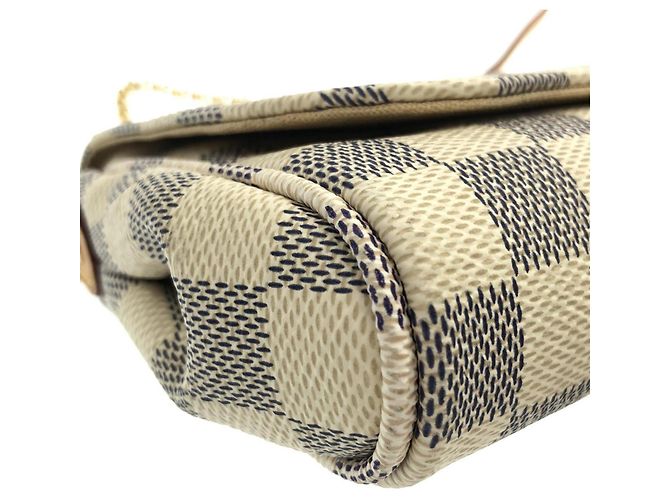 Borsa a Spalla Louis Vuitton Damier Azur Favorite PM Blu - vista 3