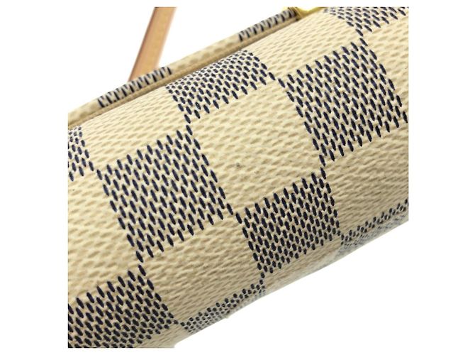 Borsa a Spalla Louis Vuitton Damier Azur Favorite PM Blu - vista 4