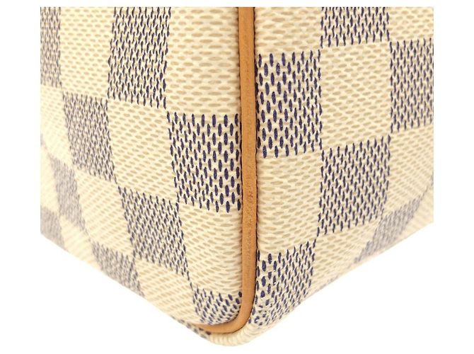 Borsa Boston Louis Vuitton Damier Azur Speedy 30cm Blu - vista 3