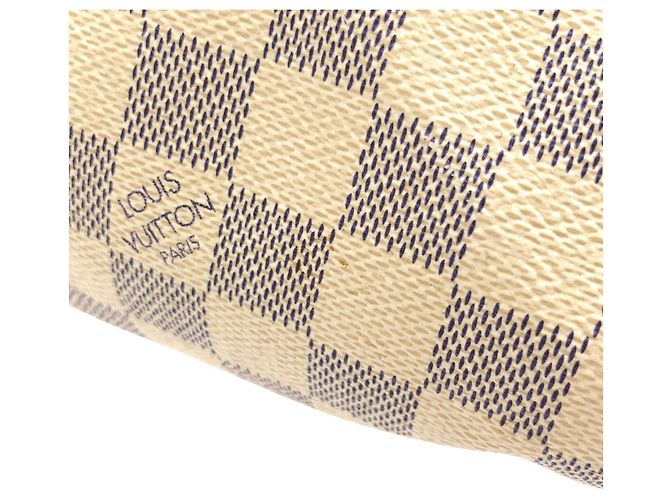 Borsa Boston Louis Vuitton Damier Azur Speedy 30cm Blu - vista 5