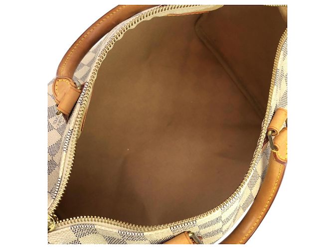 Borsa Boston Louis Vuitton Damier Azur Speedy 30cm Blu - vista 9