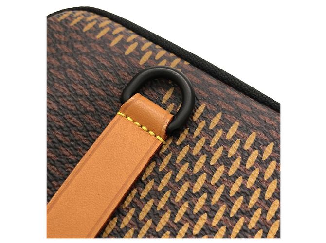 Borsa a mano Louis Vuitton Damier Giant Double Phone Damier ebene - vista 4