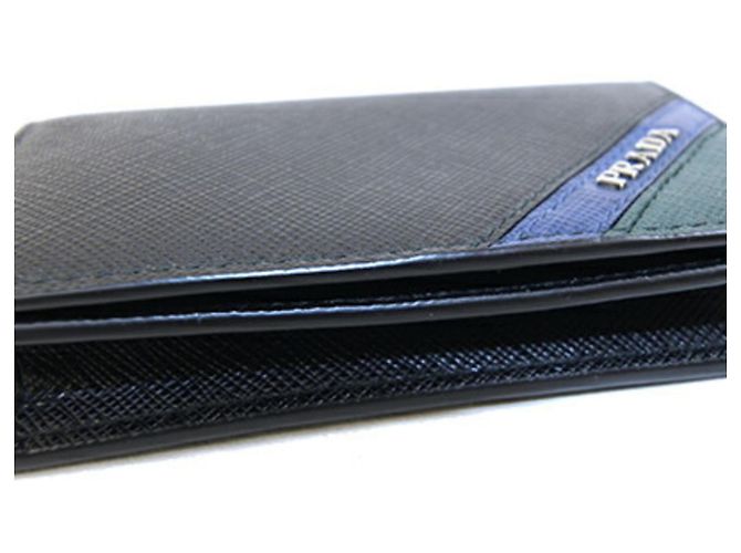 Portacarte in pelle nera Prada Nero - vista 6