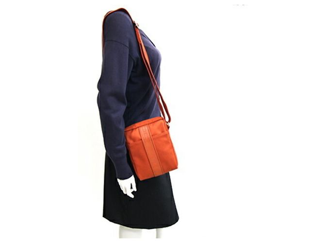 Hermès Borsa a tracolla Hermes Acapulco Bandoulière PM Arancione - vista 9
