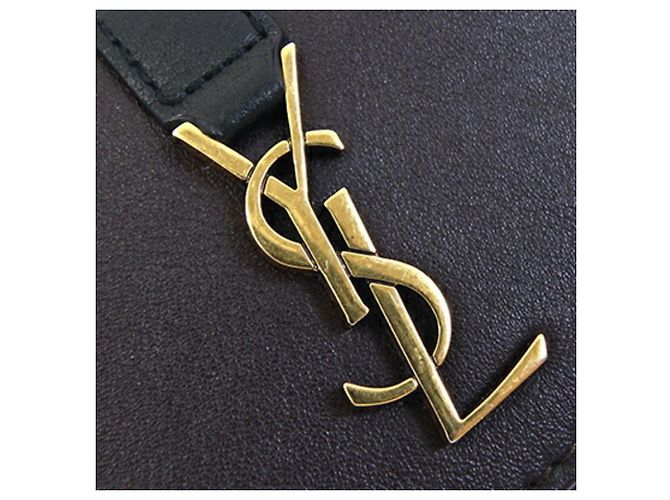 Cartera Cassandra Origami Tiny de Saint Laurent Negro Marrón oscuro - vista 10