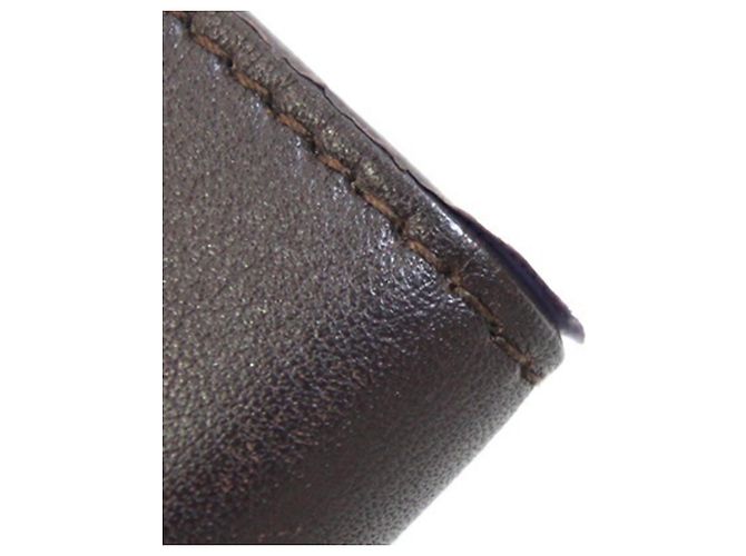 Cartera Cassandra Origami Tiny de Saint Laurent Negro Marrón oscuro - vista 5