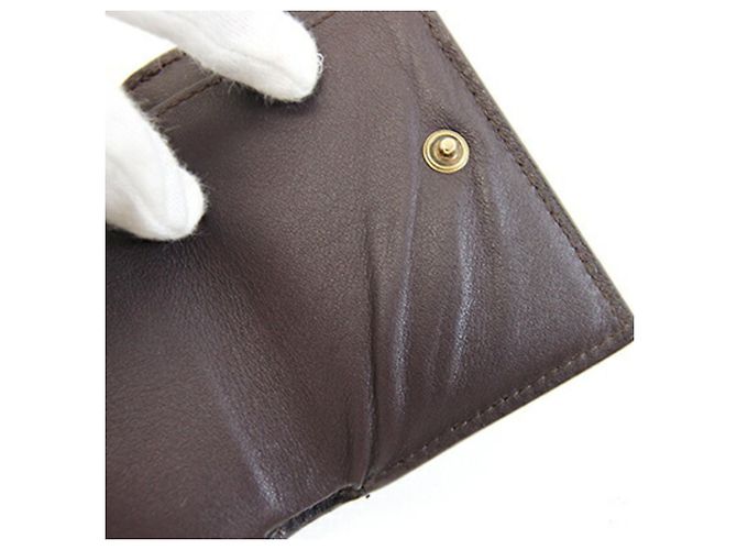 Cartera Cassandra Origami Tiny de Saint Laurent Negro Marrón oscuro - vista 7