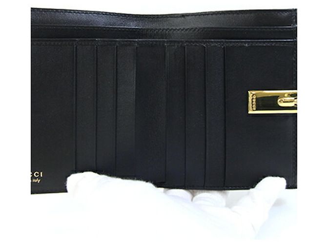 Cartera de piel de becerro negra Gucci Negro - vista 4
