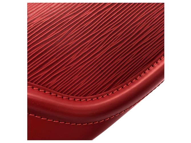 Borsa Louis Vuitton Epi Sac Montaigne Rosso - vista 5